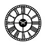 Wallity Reloj de Pared Metal 10 Negro 48x48 cm